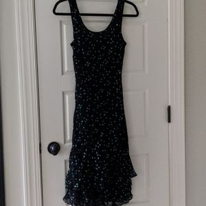Vintage black dress with sequins